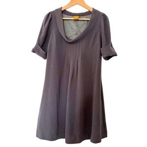 EUC Ali Ro gray cowl neck mini dress ✨POCKETS✨ sz6